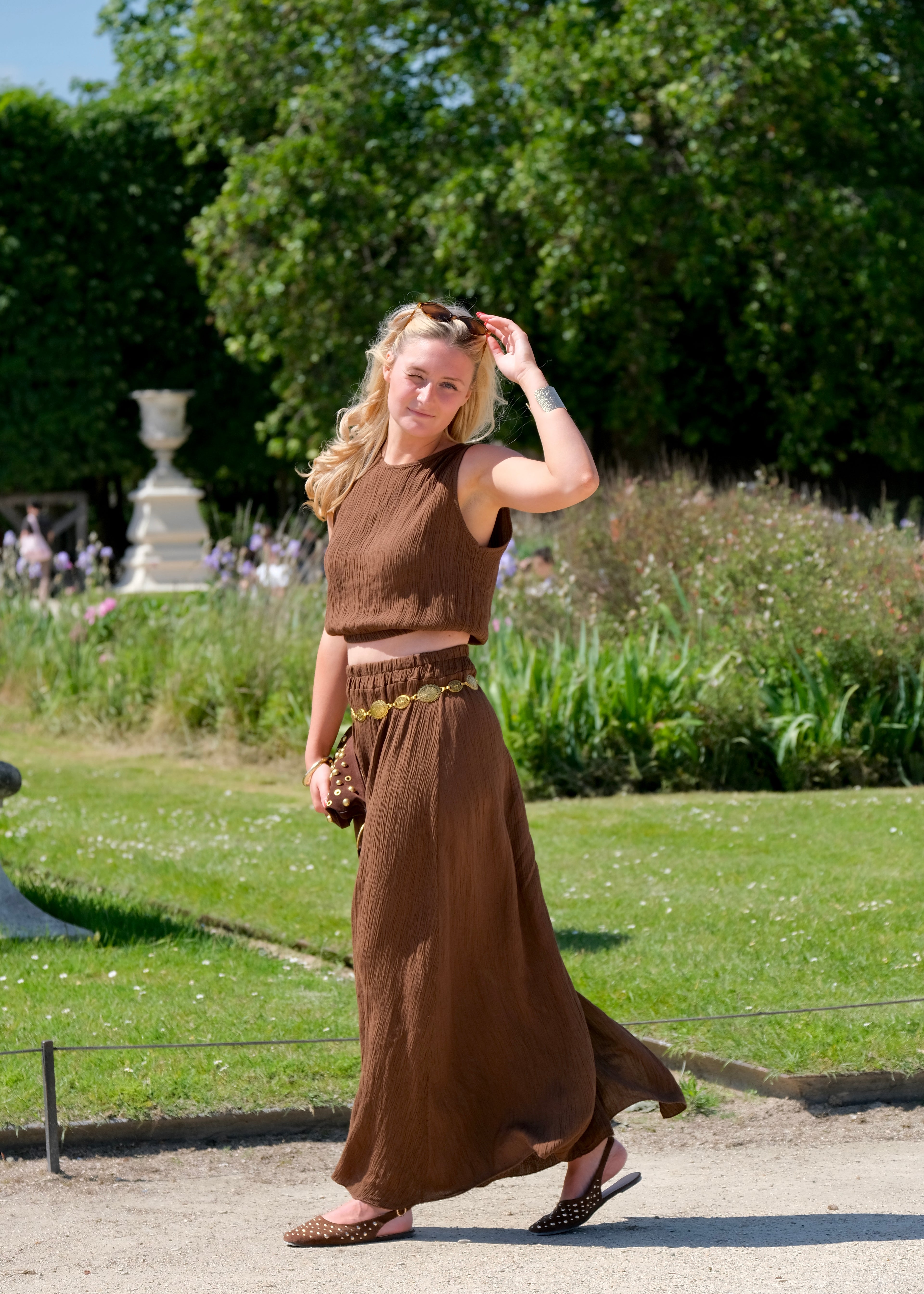 Top and skirt set