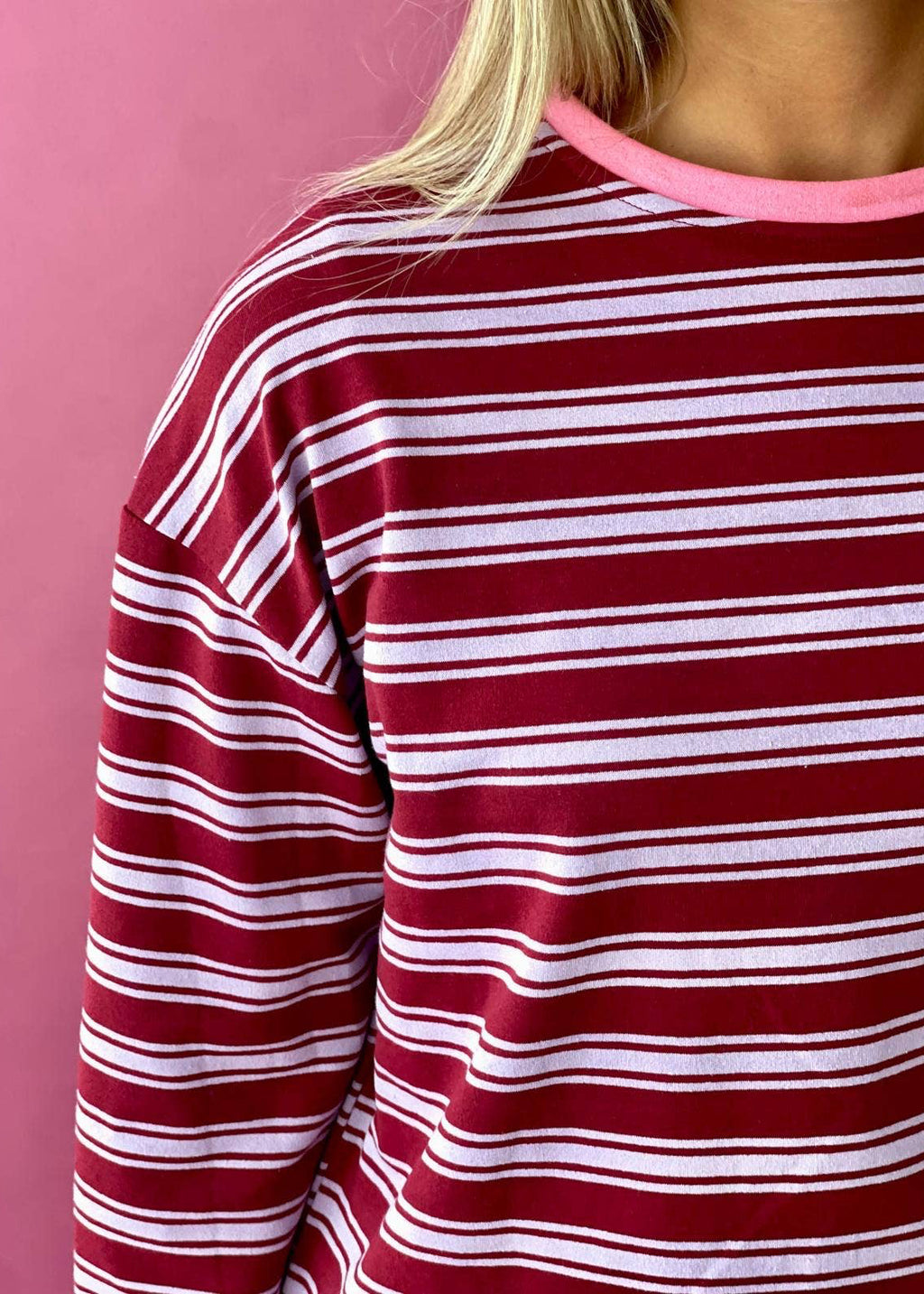 Striped pink longsleeve