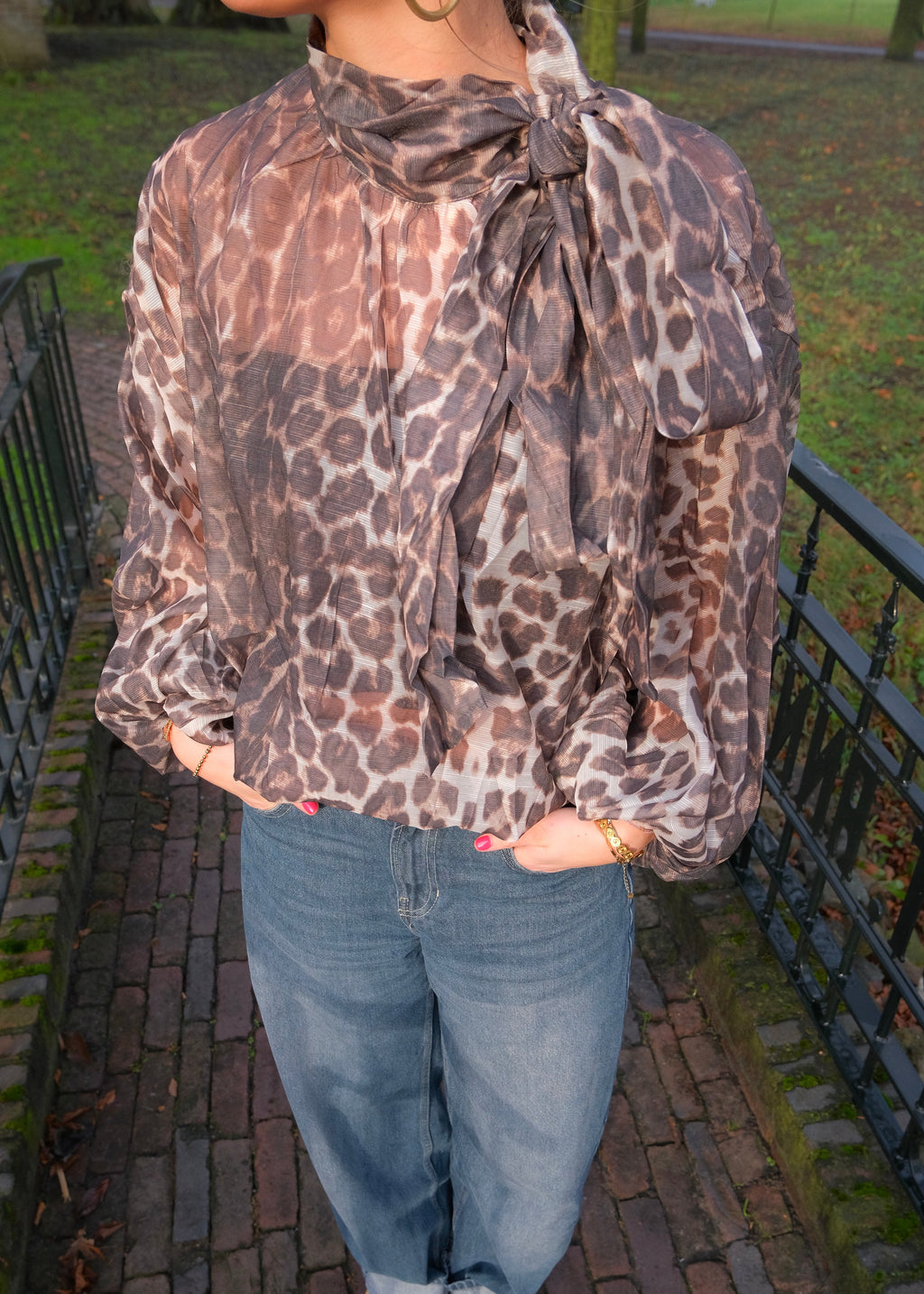 Leopard blouse