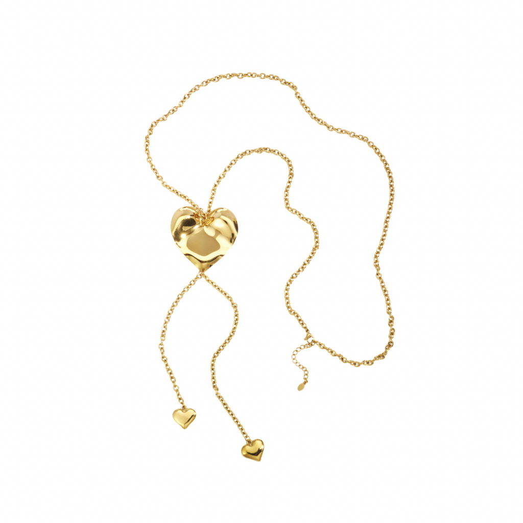 Long necklace heart