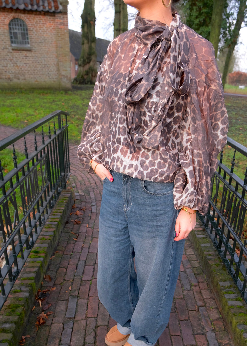 Leopard blouse