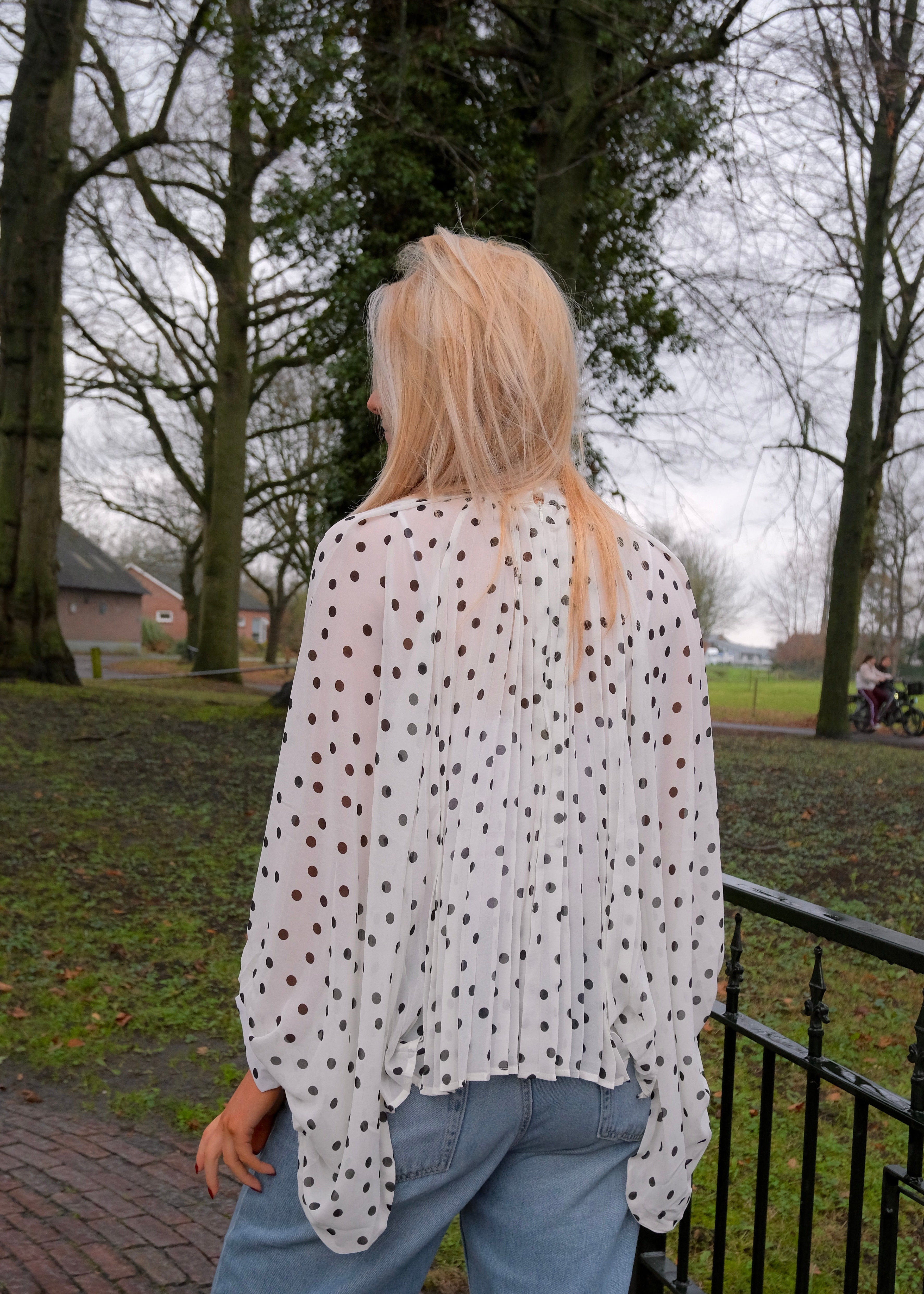 Polka dot blouse