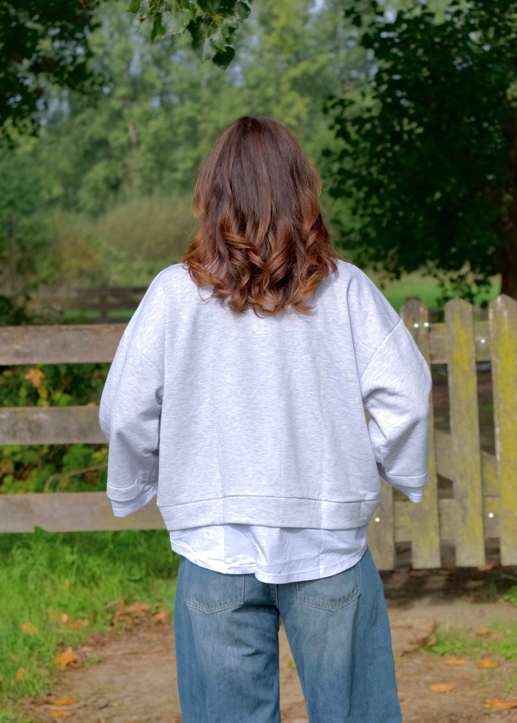 Layered sweatshirt