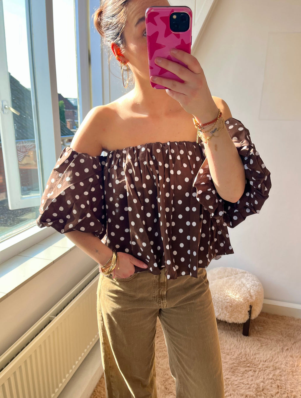 Polka dot top