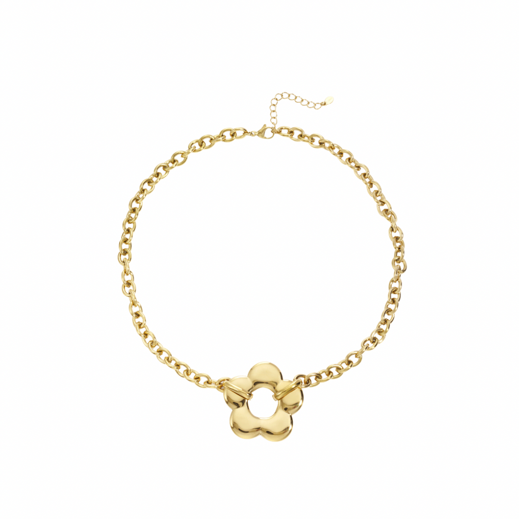 Flower chain necklace