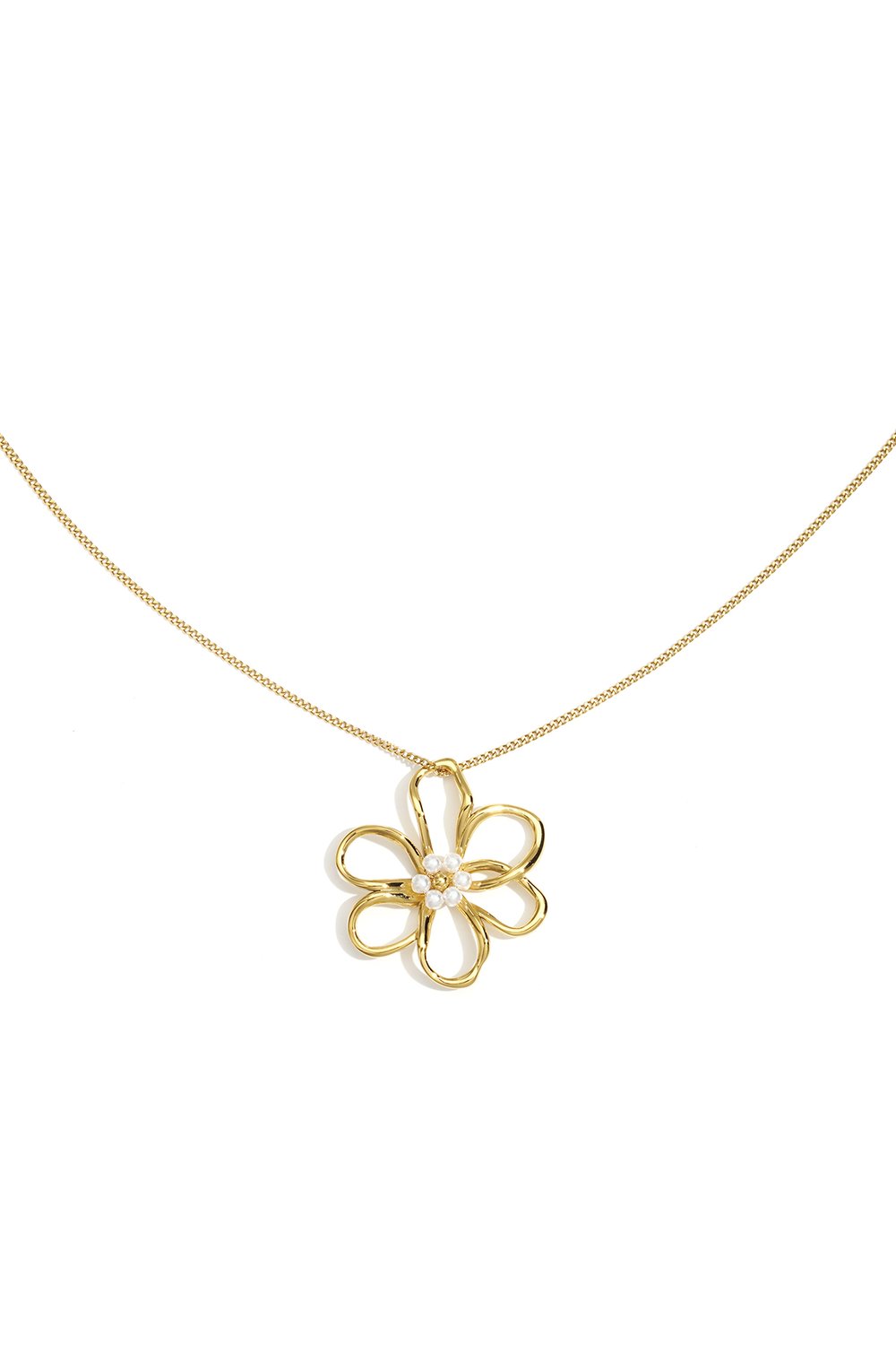 Long necklace flower