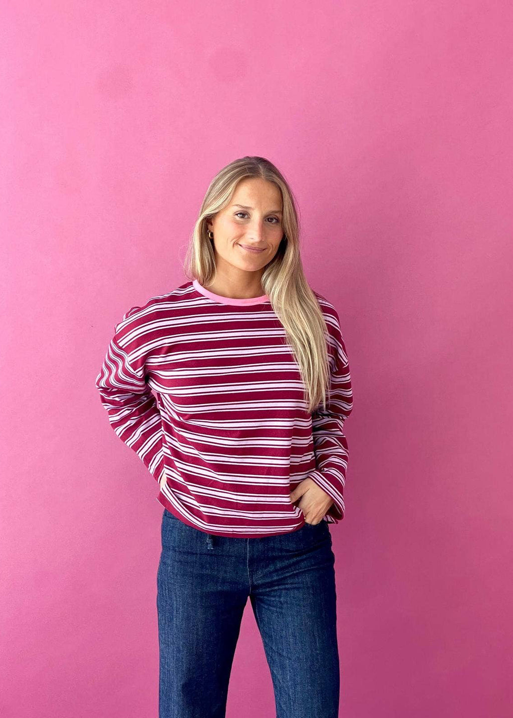 Striped pink longsleeve